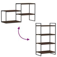 Wandschappen 4 st 60x40x1,5 cm bewerkt hout bruineikenkleurig - thumbnail