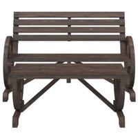 2-delige Loungeset massief vurenhout - thumbnail