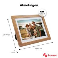 Denver PFF-1042 Lightwood Digitale WiFi-fotolijst 25.7 cm 10.1 inch Energielabel: C (A - G) 1280 x 800 Pixel 16 GB Hout (licht) - thumbnail