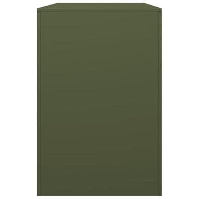 Haardhoutrek 100x40x60 cm staal groen