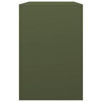 Haardhoutrek 100x40x60 cm staal groen - thumbnail