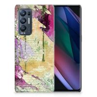 Smartphone hoesje OPPO Find X3 Neo Letter Painting - thumbnail