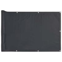 Tuinscherm 500x75 cm PVC antracietkleurig - thumbnail