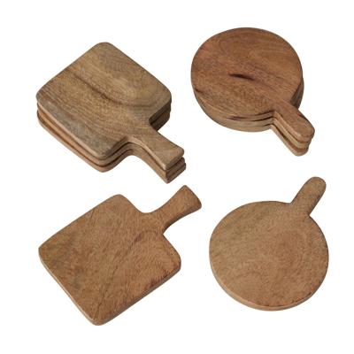 Boltze Home Onderzetters hout in snijplankvorm 4 st.