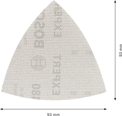 Bosch Accessoires Expert M480 schuurnet voor deltaschuurmachines 93 mm, K240 - 5 stuk(s) - 2608900722 Bosch Accessoires Expert M480 schuurnet voor deltaschuurmachines 93 mm, K240 - 5 stuk(s) - 2608900722