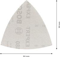 Bosch Accessoires Expert M480 schuurnet voor deltaschuurmachines 93 mm, K240 - 5 stuk(s) - 2608900722 - thumbnail