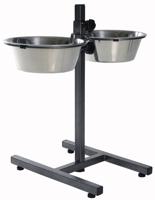 Voerbak voor honden Trixie 24922 Dubbel 2,8 L Ø 24 cm Roestvrij staal - thumbnail