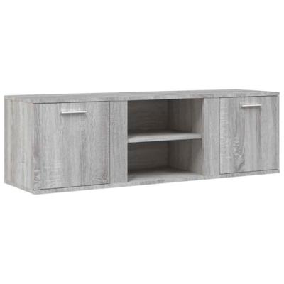 Tv-meubel 120x34x37 cm bewerkt hout grijs sonoma eikenkleurig Tv-meubel 120x34x37 cm bewerkt hout grijs sonoma eikenkleurig