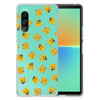 TPU bumper voor Sony Xperia 10 V Katten Emojis - thumbnail