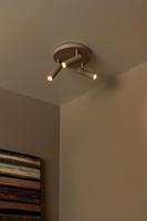 Lucide GRADO - Plafondspot - Ø 25 cm - 3xGU10 (MR11) - Taupe - thumbnail
