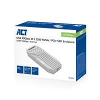 ACT USB 40Gbps M.2 2280 NVMe / PCIe SSD behuizing. tool-free - thumbnail