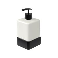 Zeepdispenser Haceka Aline Black 7,4x15,4 cm Aluminium Mat Zwart Haceka - thumbnail