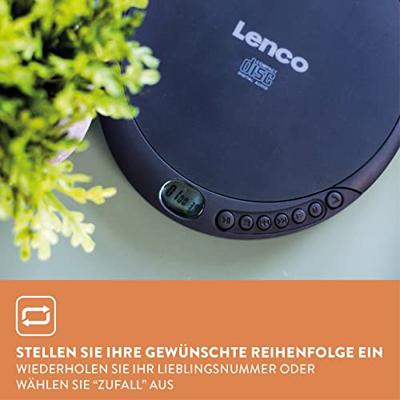 Lenco CD-010 Discman CD, CD-RW, CD-R Acculaadfunctie Zwart