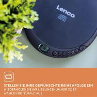 Lenco CD-010 Discman CD, CD-RW, CD-R Acculaadfunctie Zwart - thumbnail