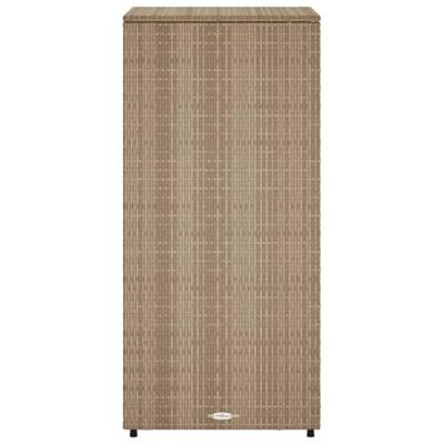 Tuinkast 50x55x115 cm poly rattan beige