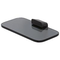 Planchet en Zeephouder Geesa Shift Geborsteld Zwart Metaal Met Rookglas Geesa - thumbnail