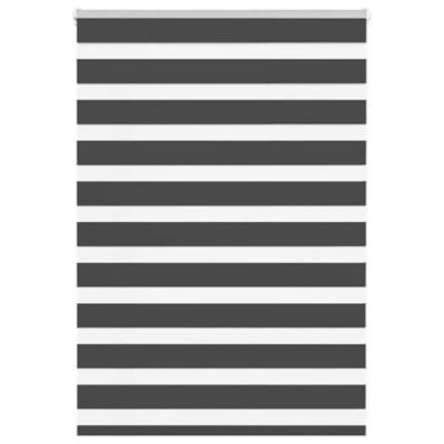 VidaXL Zebra rolgordijn 105x100 cm stofbreedte 100,9 cm zwart VidaXL Zebra rolgordijn 105x100 cm stofbreedte 100,9 cm zwart