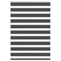 VidaXL Zebra rolgordijn 105x100 cm stofbreedte 100,9 cm zwart - thumbnail