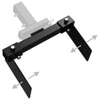 VidaXL Sneeuwploegadapter voor gazonmaaier zwart - thumbnail