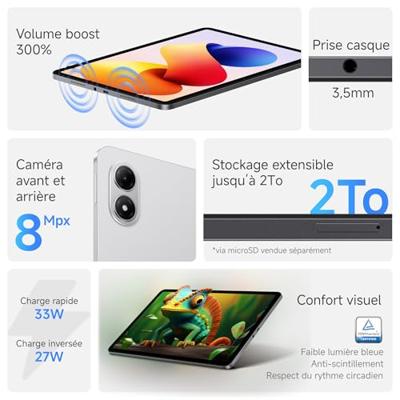 Tablet Xiaomi VHU6140EU Octa Core 6 GB RAM 128 GB Grijs