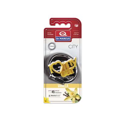 Auto luchtverfrisser Dr Marcus City Vanille Plastic Geur