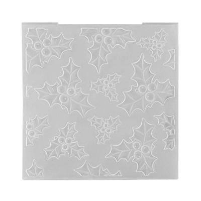 Nellie's Choice • 3d embossing folder achtergrond hulst 15x15cm