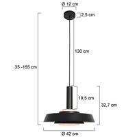 Steinhauer Retro hanglampFlinter Ø 42cm - 3328ZW - thumbnail