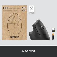 Logitech Lift for Business Linkshandig Draadloze Ergonomische Muis - thumbnail