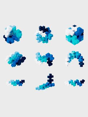 Plus Plus Hexel waterval plus-plus: 6 stuks (3486)