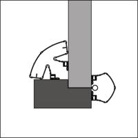 Ellen vingerbeschermingsprofiel - Finprotect Plus 5090 - 250cm - antraciet - thumbnail