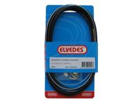 Elvedes Versnellingskabelset 1700 / 2250 mm universeel sturmey archer verzinkt - zwart (op kaart) - thumbnail