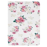 Floral patroon lederen hoesje met houder & opbergruimte voor pinpassen & portemonnee voor iPad Air 2 / iPad 6 - thumbnail