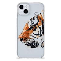 Smartphone hoesje iPhone 15 Watercolor Tiger - thumbnail
