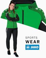 JAKO 6822D Jas Met Kap Performance Dames - Zachtgroen/Zwart - 40 - thumbnail