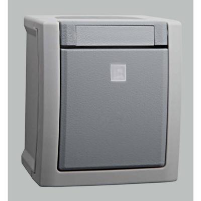 VIKO 90591063-DE Pacific Wisselschakelaar spatwaterdicht Grijs 1 stuk(s)