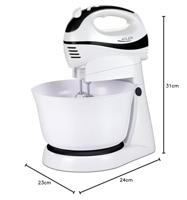 Adler AD 4206 Staande mixer Zwart, Wit 300 W - thumbnail