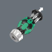 Wera Kraftform Kompakt Stubby Magazin RA 4 Bitschroevendraaier - thumbnail