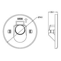 Deko Light Abdeckung rund grau Auge für Alwaid 930495 Afdekking Grijs - thumbnail