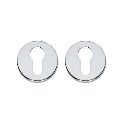 Intersteel rozetten met profielcilindergat verdekt 49x7mm - chroom