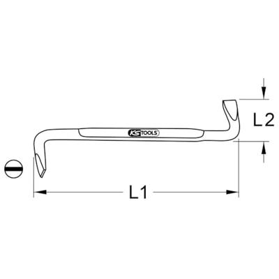 KS Tools 151.2678 Platte schroevendraaier DIN ISO 8764