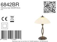 Steinhauer Tafellamp Carpi Brons - thumbnail