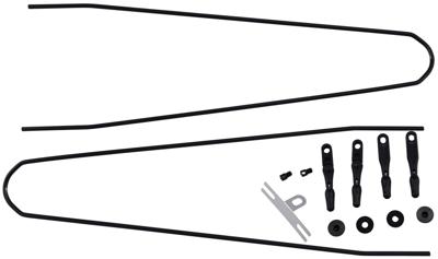 CONTEC spatbordstangen bevestigingsset "splash protect dlx" ct strut set f. splash prot. dlx 41mm black