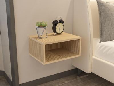 Zwevend nachtkastje DOREX rotan effect