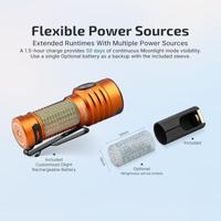 OLight Baton Turbo (Orange) Zaklamp 1000 lm 91 g - thumbnail
