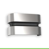 Buitenlamp zilver staal Lutec &apos;Maya&apos; design 3000k led 14,5W 10 cm - thumbnail