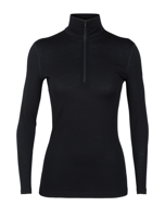 Icebreaker 200 Oasis LS Half Zip Thermoshirt Dames Black L - thumbnail