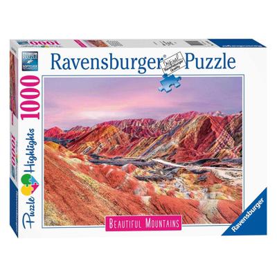 Ravensburger puzzel regenboogbergen, china, 1000st. Ravensburger puzzel regenboogbergen, china, 1000st.