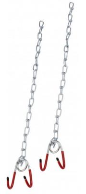 Simson Ophangkettingen met haken rood/zilver 2 stuks