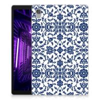 Lenovo Tab M10 HD (2de generatie) | Siliconen hoesje | Flower Blue - thumbnail