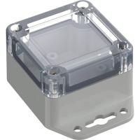 TRU COMPONENTS TC-10860408 Flensbehuizing 60 x 60 x 40.10 ABS-PC Lichtgrijs 1 stuk(s) - thumbnail